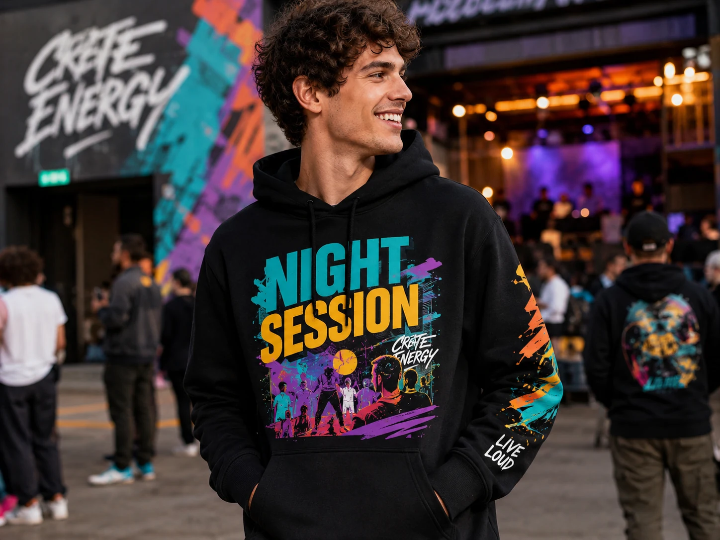 Hanorac personalizat cu print DTF pentru echipe, merch și workwear casual